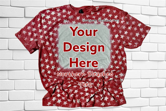 Star Shirts, Bleached Tshirts, Stenciled Tshirt, Blank Bleached Tshirt, July 4th Tshirts, Independence Day Shirts, Wholesale, Blank Tshirts