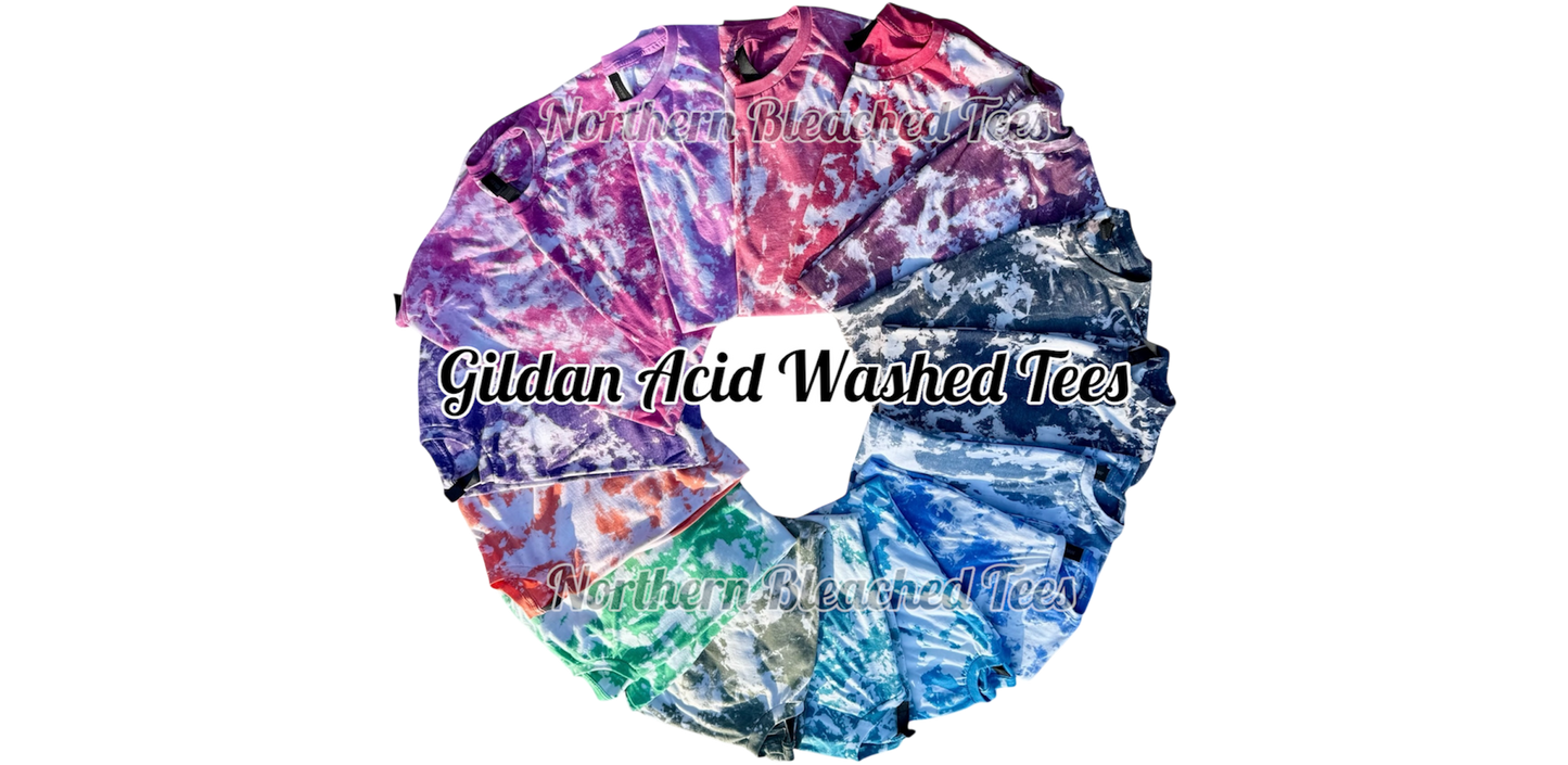 Gildan Acid Wash T-shirts, Bleached Blank T-shirts, Acid Wash T-shirts, Bleached T-shirts, Sublimation T-shirts, Blank Bleached T-shirts, Acid Wash Tees