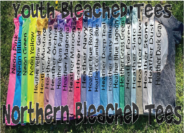 Blank bleached Youth T-shirts, Blank Youth T-shirts, Bella Canvas Youth T-shrits, Bleached T-shirts, Youth T-shirts