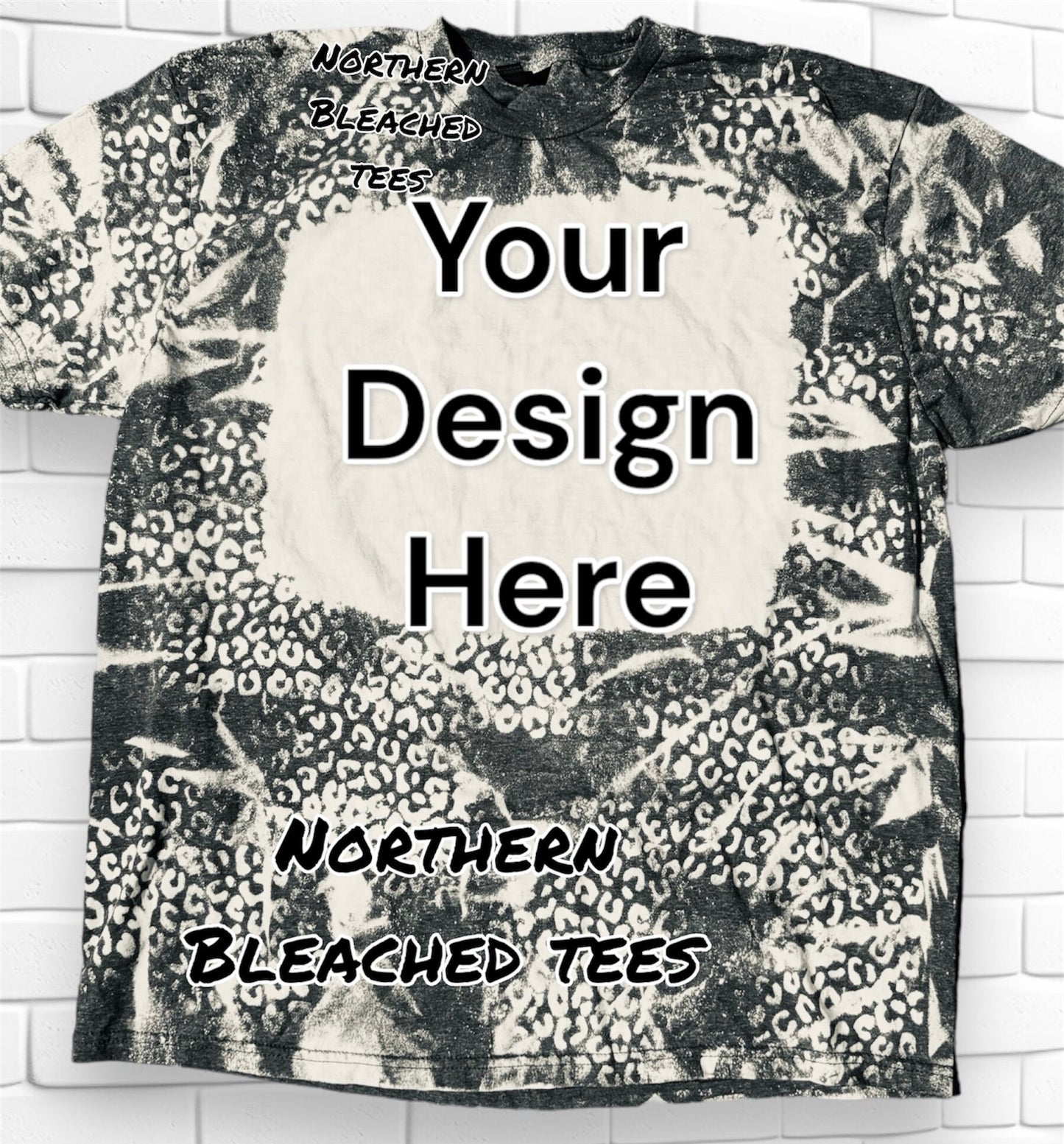 Leopard Tshirts, Blank Bleached Leopard Shirts, Cheetah Tshirts, Bleached Leopard / Cheetah Tshirts