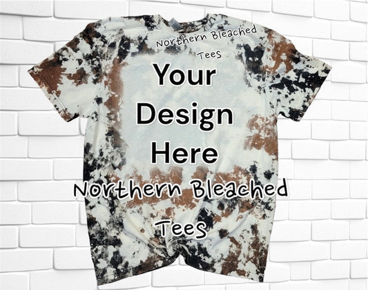 Cowhide Tshirts, Blank Cowhide Tshirts, Bleached Blank Cowhide Tshirts, Sublimation Tshirts